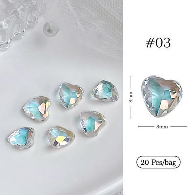 1 geantă Aurora Bijuterii pentru unghii în formă de stea Diamante Dimensiuni mixte Rășină Bijuterii de dragoste DIY Accesorii pentru arta unghiilor 3D Cristal Manichiură Decora