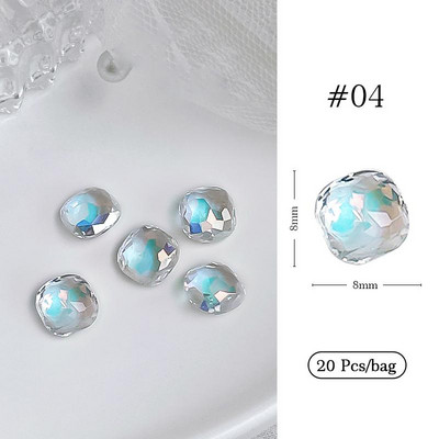 1 geantă Aurora Bijuterii pentru unghii în formă de stea Diamante Dimensiuni mixte Rășină Bijuterii de dragoste DIY Accesorii pentru arta unghiilor 3D Cristal Manichiură Decora