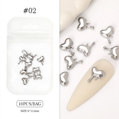 1 geantă Aurora Bijuterii pentru unghii în formă de stea Diamante Dimensiuni mixte Rășină Bijuterii de dragoste DIY Accesorii pentru arta unghiilor 3D Cristal Manichiură Decora