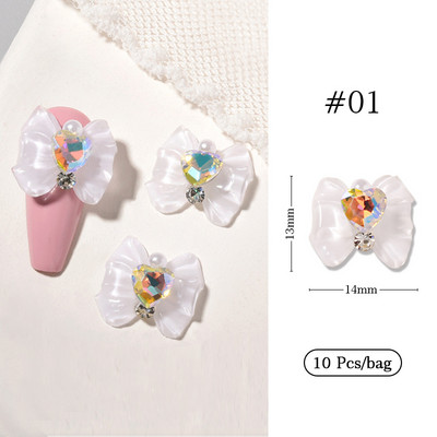 1 geantă Aurora Bijuterii pentru unghii în formă de stea Diamante Dimensiuni mixte Rășină Bijuterii de dragoste DIY Accesorii pentru arta unghiilor 3D Cristal Manichiură Decora