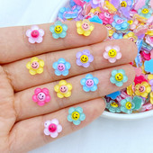 50 vnt. Nauji 9 mm mieli mini gėlių dervos figūrėlės amatai, plokščiapakaliai kabošono papuošalai, papuošalai, plaukų siuvimo priedai