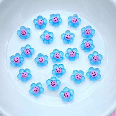 50 vnt. Nauji 9 mm mieli mini gėlių dervos figūrėlės amatai, plokščiapakaliai kabošono papuošalai, papuošalai, plaukų siuvimo priedai