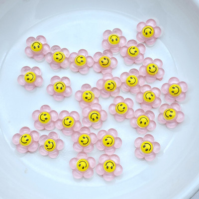 50 vnt. Nauji 9 mm mieli mini gėlių dervos figūrėlės amatai, plokščiapakaliai kabošono papuošalai, papuošalai, plaukų siuvimo priedai