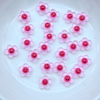 50 vnt. Nauji 9 mm mieli mini gėlių dervos figūrėlės amatai, plokščiapakaliai kabošono papuošalai, papuošalai, plaukų siuvimo priedai