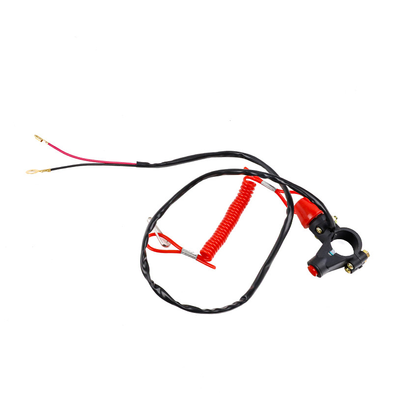 Pririšimo diržo avarinio užmušimo variklio jungiklio mygtukas, skirtas keturračio motociklo valties pertraukikliui De Parada l Motor Matar