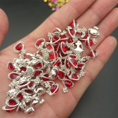 10 tk läikivast sulamist rhinestonest küünekunsti kaunistused mitmevärvilised planeedi küüned võlusid DIY mood Saturn maniküüri disaini aksessuaarid