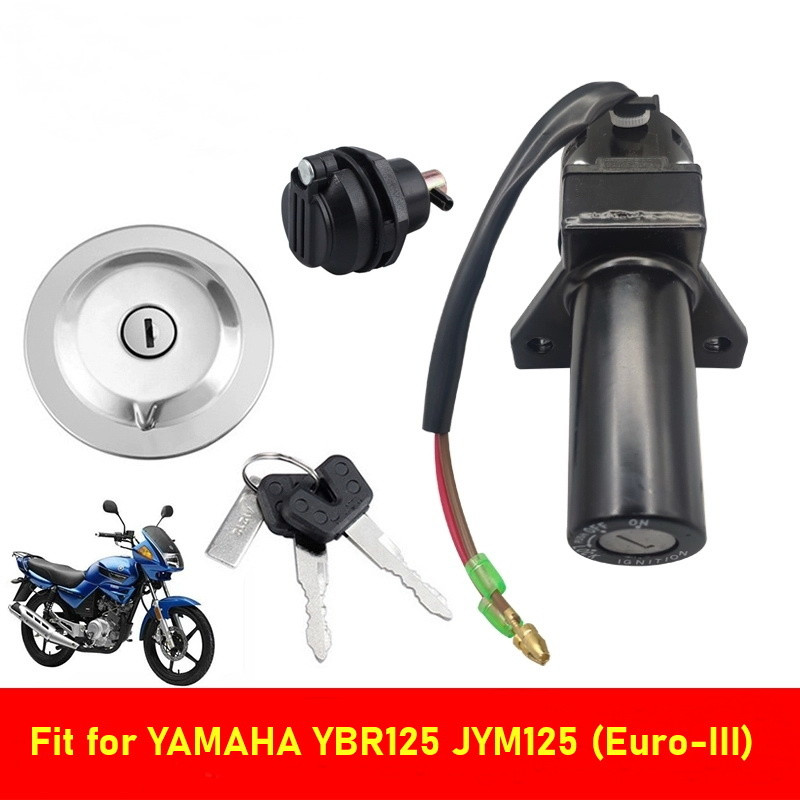 Comutator de aprindere pentru motocicletă Cheie de blocare a scaunului capacului rezervorului de combustibil pentru Yamaha Jianshe YBR125 JYM125 YMH125 YS250 XTZ125 Comutatoare de pornire