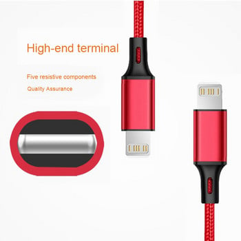 Καλώδιο φορτιστή δεδομένων USB 0,5m 1m 2m 3m για iPhone 13 12 11 Pro X XR Max 5S 6 7 8 Plus 3A Γρήγορη φόρτιση Μακρύ κοντό καλώδιο τηλεφώνου