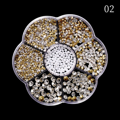 3D Pearl Stone Shell segaküünte kaunistus Lill Aurora Butterfly Rhinestone Bowsõlm professionaalsete tarvikute maniküüri jaoks