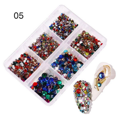 3D Pearl Stone Shell segaküünte kaunistus Lill Aurora Butterfly Rhinestone Bowsõlm professionaalsete tarvikute maniküüri jaoks