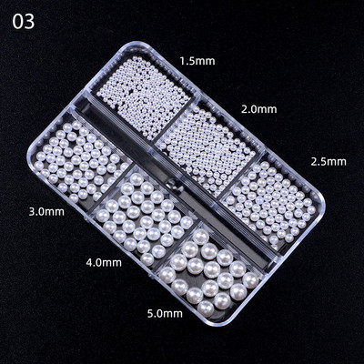 3D Pearl Stone Shell segaküünte kaunistus Lill Aurora Butterfly Rhinestone Bowsõlm professionaalsete tarvikute maniküüri jaoks