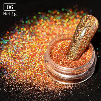 Reflective Flash Nail Sequin Reflection Blizgučiai pudra dribsniai Nagų dailės dekoravimas Sparkles Dust 2023 manikiūro priedai