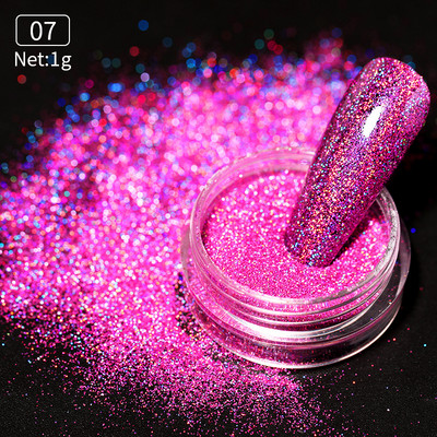 Reflective Flash Nail Sequin Reflection Blizgučiai pudra dribsniai Nagų dailės dekoravimas Sparkles Dust 2023 manikiūro priedai