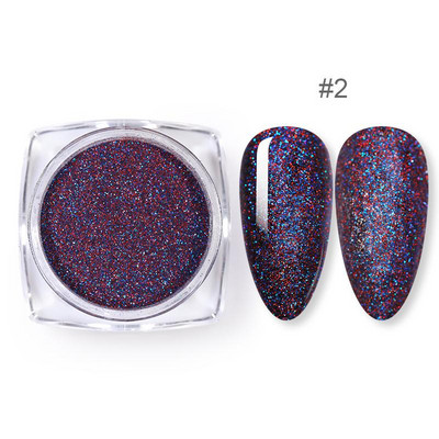 Reflective Flash Nail Sequin Reflection Blizgučiai pudra dribsniai Nagų dailės dekoravimas Sparkles Dust 2023 manikiūro priedai