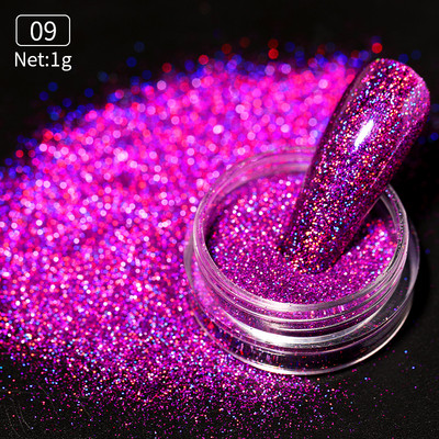 Reflective Flash Nail Sequin Reflection Blizgučiai pudra dribsniai Nagų dailės dekoravimas Sparkles Dust 2023 manikiūro priedai