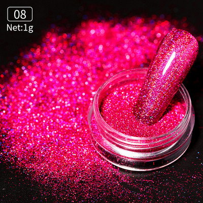 Reflective Flash Nail Sequin Reflection Blizgučiai pudra dribsniai Nagų dailės dekoravimas Sparkles Dust 2023 manikiūro priedai