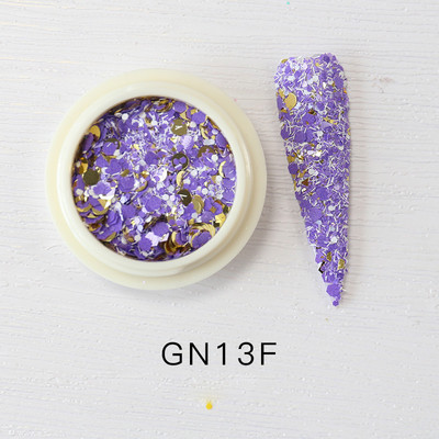 1g/kutija Bijelo Crno Zlato Mineralne ljuskice za nokte Ružičaste svjetlucave šljokice Nepravilnosti Paillette ukras Nail Art Manikura