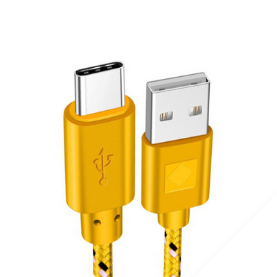 Cablu USB tip C Nylon împletit 1M 2M 3M Sincronizare date Încărcare rapidă Cablu USB C pentru Samsung S9 S10 Xiaomi mi8 Huawei P30 Type-c