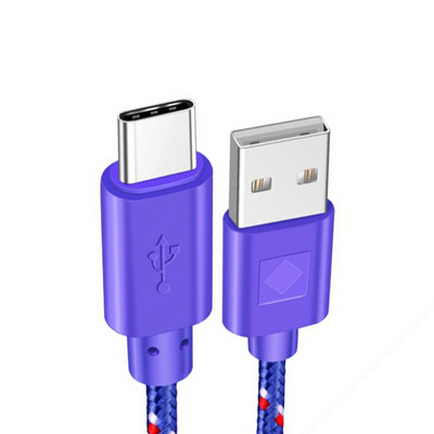 Cablu USB tip C Nylon împletit 1M 2M 3M Sincronizare date Încărcare rapidă Cablu USB C pentru Samsung S9 S10 Xiaomi mi8 Huawei P30 Type-c