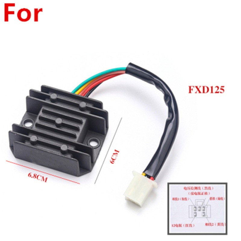 6v/12v 24v redresor motociclete regulator de tensiune redresor silicon pentru GS GN WY GY6 CH125 FXD ZJ 110 aprindere silicon 48v