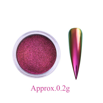 Tamsiai mėlyna chameleono nagų dribsnių pudra auksinė sidabrinė aliuminio folija lipdukas UV gelio lakas palietė nagų blizgučiai dulkių dekoravimas