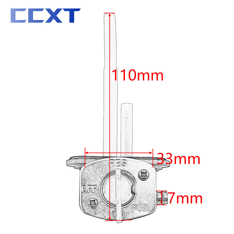 Motociklo dujų kuro bako čiaupo vožtuvo čiaupas, skirtas Yamaha TTR 90 125 230 250 WR450F WR426F WR400F WR250Z XT 225 600 600E