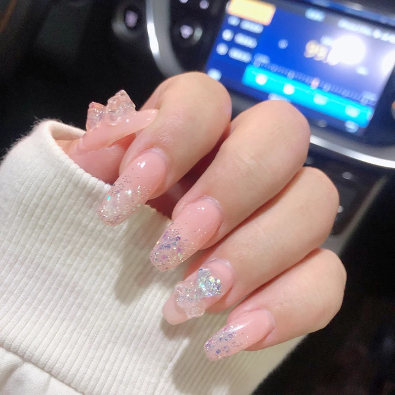 48 vnt. Mišraus dydžio Auroras Little Bear Nagų dailės aksesuarai Derva Kawaii Bear Stereo plokščia nugaros mada Nagai pasidaryk pats, 3D apdaila