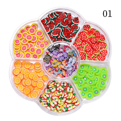 Perle Albe Margele pentru unghii Stras Mărimi amestecate Sfaturi pentru unghii Frumusețe 3d Nail Art Decor în cutie DIY Manichiură Nail Charms