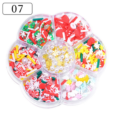 Perle Albe Margele pentru unghii Stras Mărimi amestecate Sfaturi pentru unghii Frumusețe 3d Nail Art Decor în cutie DIY Manichiură Nail Charms