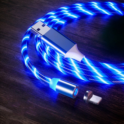 LED rasvjeta 360 Magnetski kabel Micro USB tip C kabel Brzo punjenje USB C kabel Magnetski punjač za Huawei Samsung Xiaomi