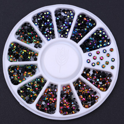 3D akrilni cvijet u obliku srca, dijelovi za nokte, ukrasi, perle od miješanog čelika, drago kamenje, privjesci, pribor za nokte za manikuru, nakit za nokte