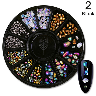 3D akrilni cvijet u obliku srca, dijelovi za nokte, ukrasi, perle od miješanog čelika, drago kamenje, privjesci, pribor za nokte za manikuru, nakit za nokte