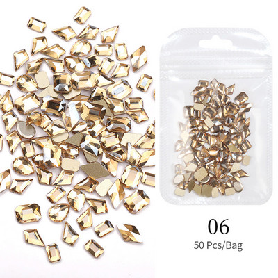 Uued 3D-küünekaunistused Rhinestones Armastus Südame Kujundus Kivid Läikiv Valgustundlik Kristall-klaashelmed Maniküür Dekoor