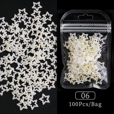 Uued 3D-küünekaunistused Rhinestones Armastus Südame Kujundus Kivid Läikiv Valgustundlik Kristall-klaashelmed Maniküür Dekoor