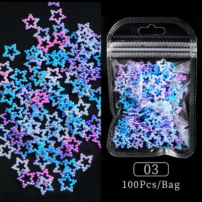 Uued 3D-küünekaunistused Rhinestones Armastus Südame Kujundus Kivid Läikiv Valgustundlik Kristall-klaashelmed Maniküür Dekoor