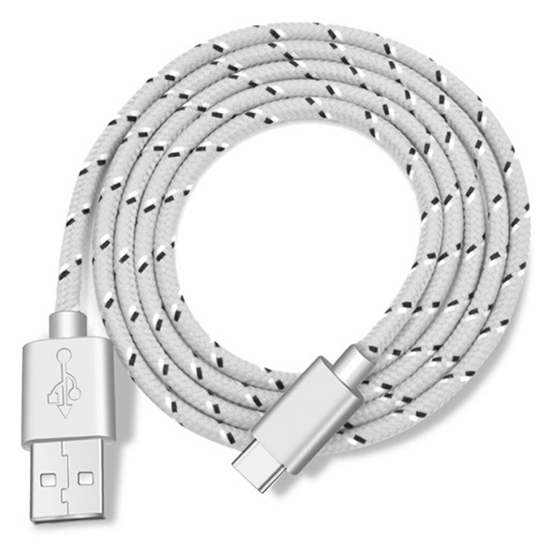 USB tipo C laidas greito įkrovimo nailoniniai laidai, skirti Samsung Galaxy S9 Plus Xiaomi mi9 Huawei mobiliojo telefono įkroviklio USB C laidas