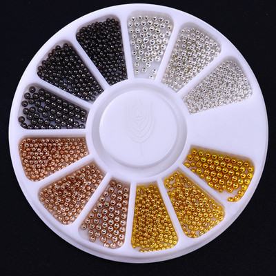 Geometrija od ružičastog zlata Zakovice od legure za nokte Kameleon kamen za nokte Rhinestone Male nepravilne perle 3D ukrasi za nokte u obliku kotača