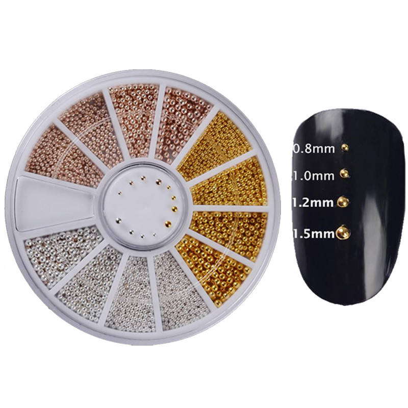 Geometrija od ružičastog zlata Zakovice od legure za nokte Kameleon kamen za nokte Rhinestone Male nepravilne perle 3D ukrasi za nokte u obliku kotača