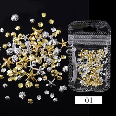 Kristali, prozirno AB staklo, kamenčići s kamenčićima, jednobojni ukrasi za nokte s ravnom stražnjom stranom Šareni zrnati trodimenzionalni ukrasi za nokte