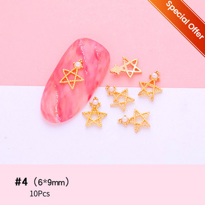 10 tk Punane valge Saturn Planet Küünevõlusid Liblikad Needid Kalliskivid 3D Küünte kaunistused Ehted Kristallküünte Rhinestone maniküür