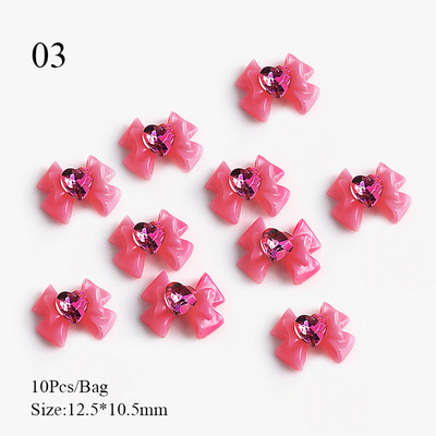 10 tk Punane valge Saturn Planet Küünevõlusid Liblikad Needid Kalliskivid 3D Küünte kaunistused Ehted Kristallküünte Rhinestone maniküür