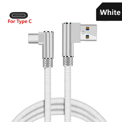 OLAF USB tip C 2.4A încărcător rapid cablu USB cablu USB tip C de 90 de grade pentru telefon Samsung Sony Xiaomi Galaxy A70s cablu de date USB-C