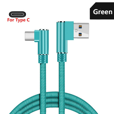 OLAF USB tip C 2.4A încărcător rapid cablu USB cablu USB tip C de 90 de grade pentru telefon Samsung Sony Xiaomi Galaxy A70s cablu de date USB-C