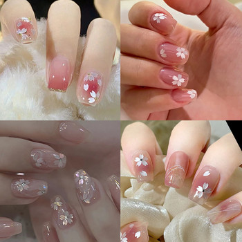 Sakura Flower Nail Art Sequins Glitter Manicure Cherry Blossoms Glitter Paillettes For DIY Μανικιούρ Νύχια Διακόσμηση αξεσουάρ