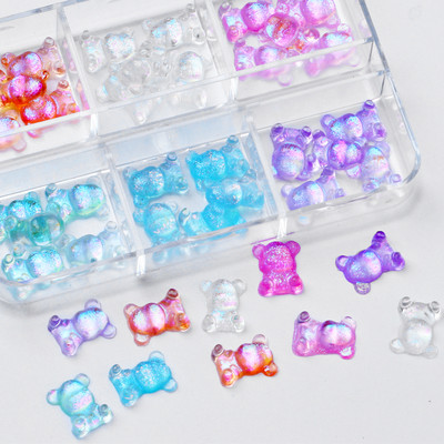 Sakura Flower Nail Art Sequins Glitter Manicure Cherry Blossoms Glitter Paillettes For DIY Μανικιούρ Νύχια Διακόσμηση αξεσουάρ