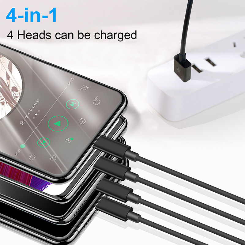 0,5 M 4 porturi tip C USB C la USB Splitter Cablu de încărcare multiplu pentru tableta smartphone