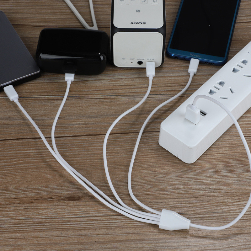 0,5 M 4 porturi tip C USB C la USB Splitter Cablu de încărcare multiplu pentru tableta smartphone