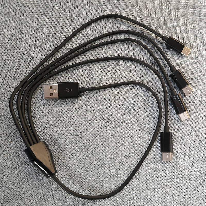 0,5 M 4 porturi tip C USB C la USB Splitter Cablu de încărcare multiplu pentru tableta smartphone