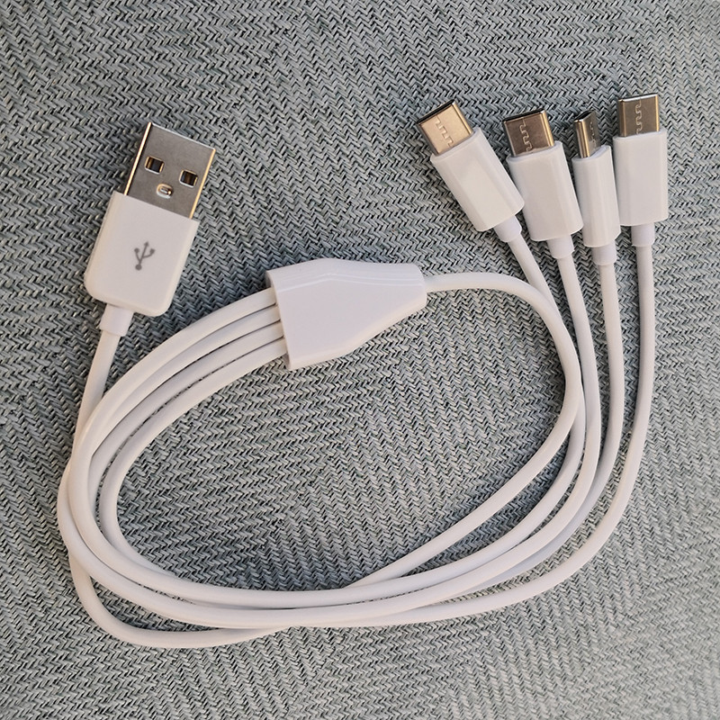 0,5 M 4 porturi tip C USB C la USB Splitter Cablu de încărcare multiplu pentru tableta smartphone