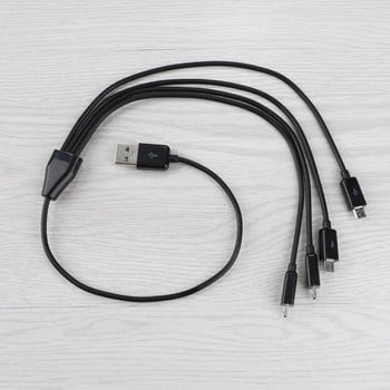 0,5M 4-портов микро USB към USB сплитер кабел за зареждане за смартфон таблет